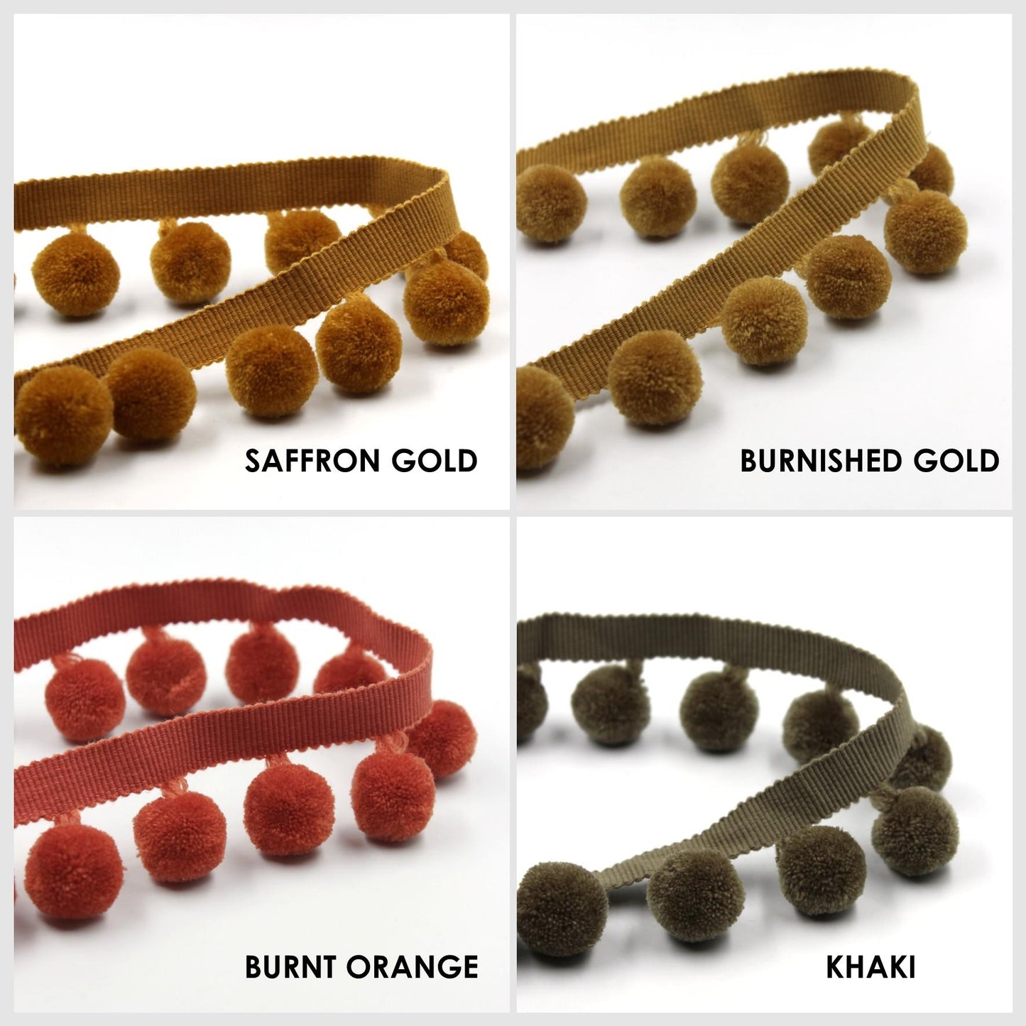 Pom-Pom Fringe Braid 45mm x1m - 5521