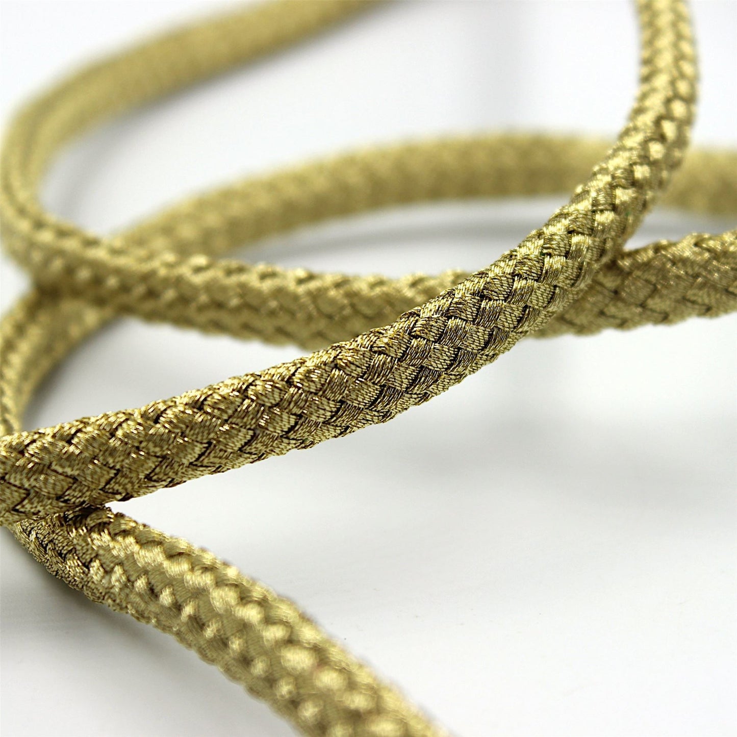 Metallic Braided Flattened Cord 8mm 7351