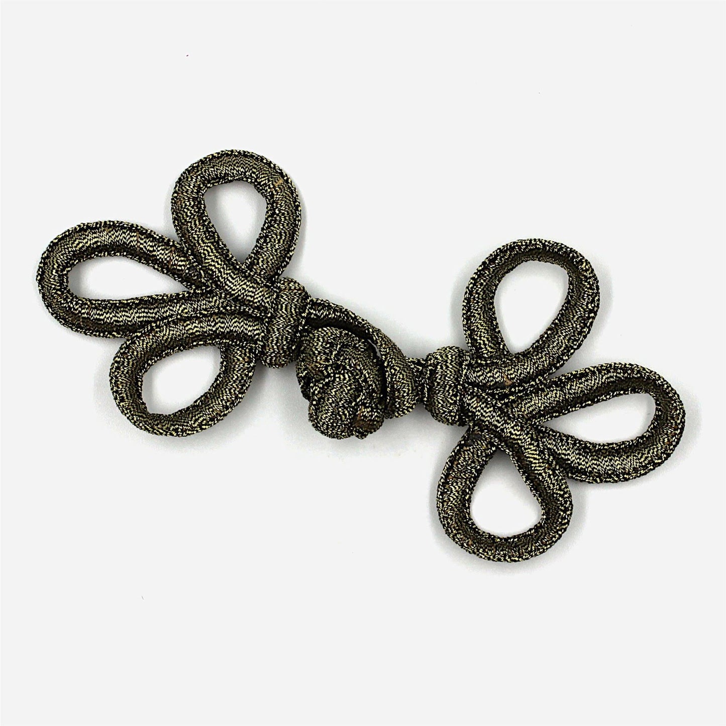 Looped Metallic Frog Fastening 11cm - 9819