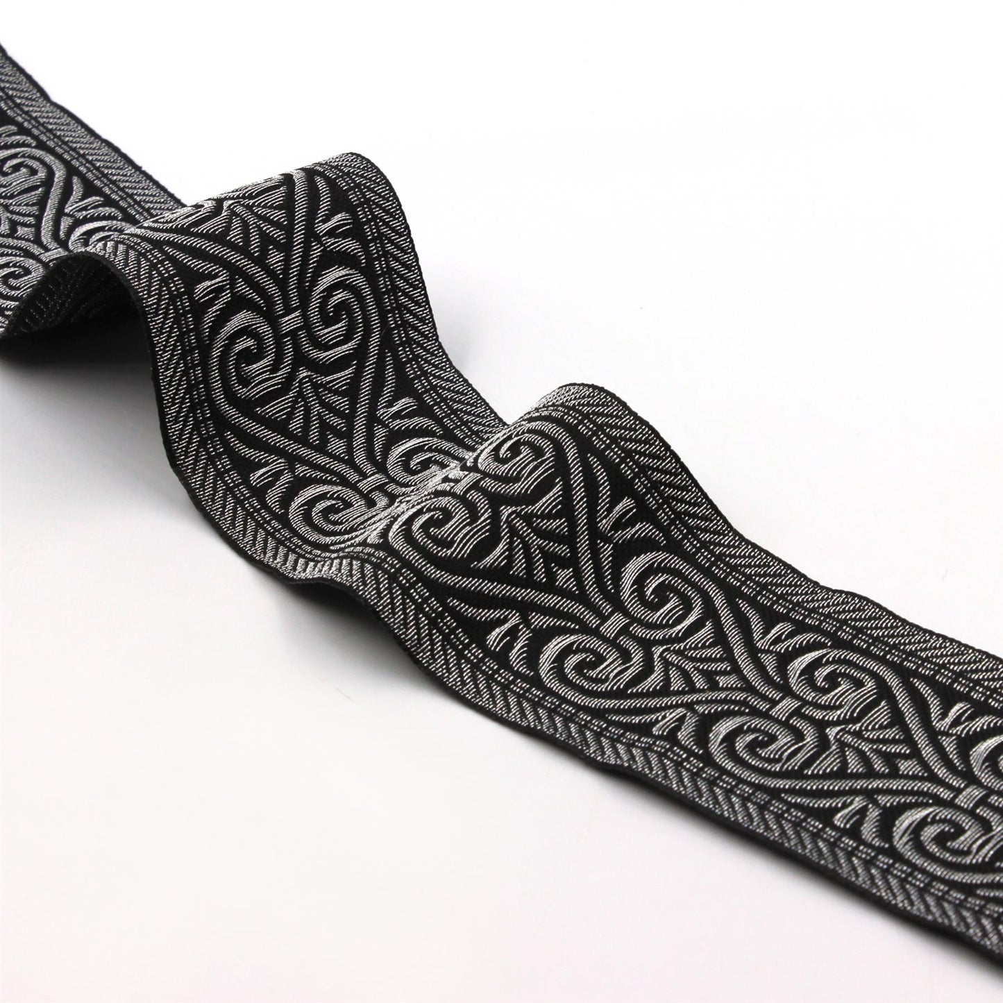 Metallic Scroll Design Jacquard Braid 5529