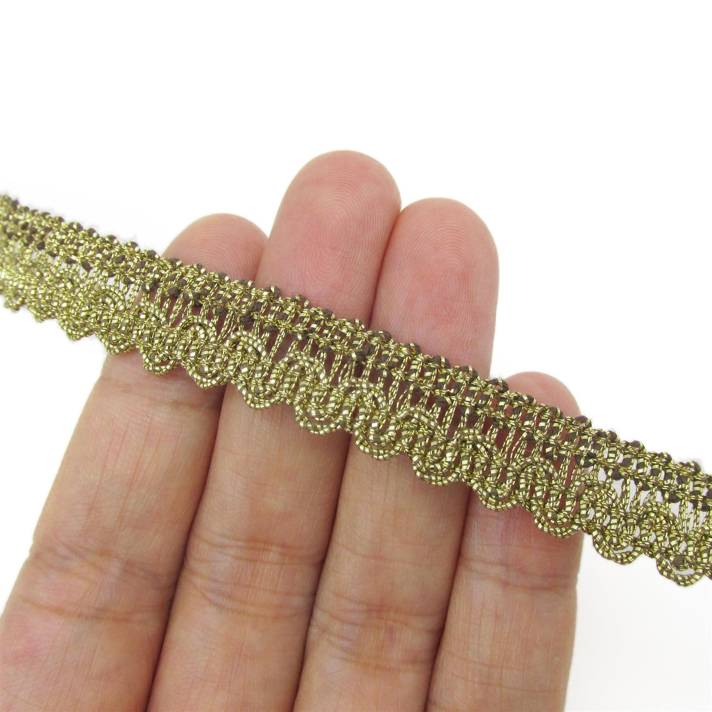 Metallic Braid With Scalloped Edge 12mm 3346