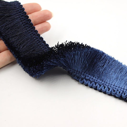 Ombre Silky Brush Fringe Blue 40mm x1m - 5522
