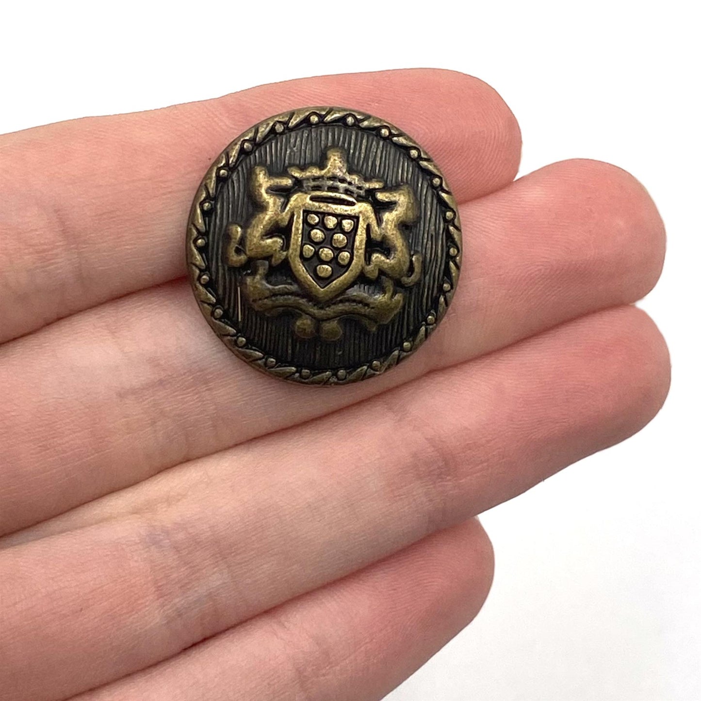Metal Shield Dome Button - 7508