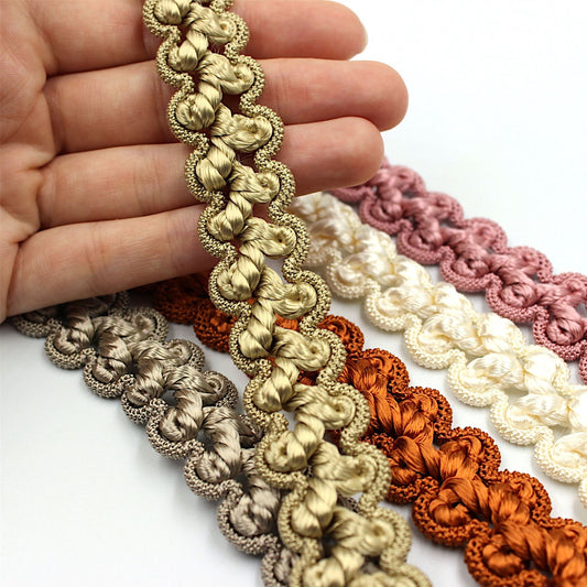 Gimp Braid with Shiny Rayon Centre 22mm x 1m - 8434