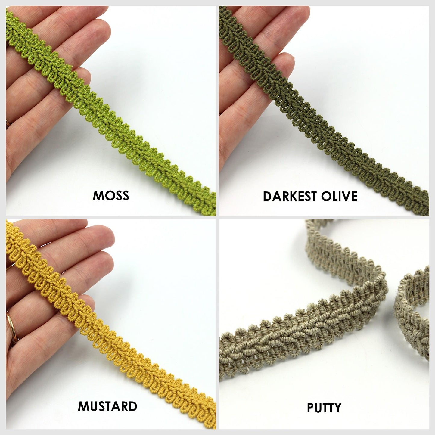 Cotton Mix Feather Braid 14mm x1m - 9843