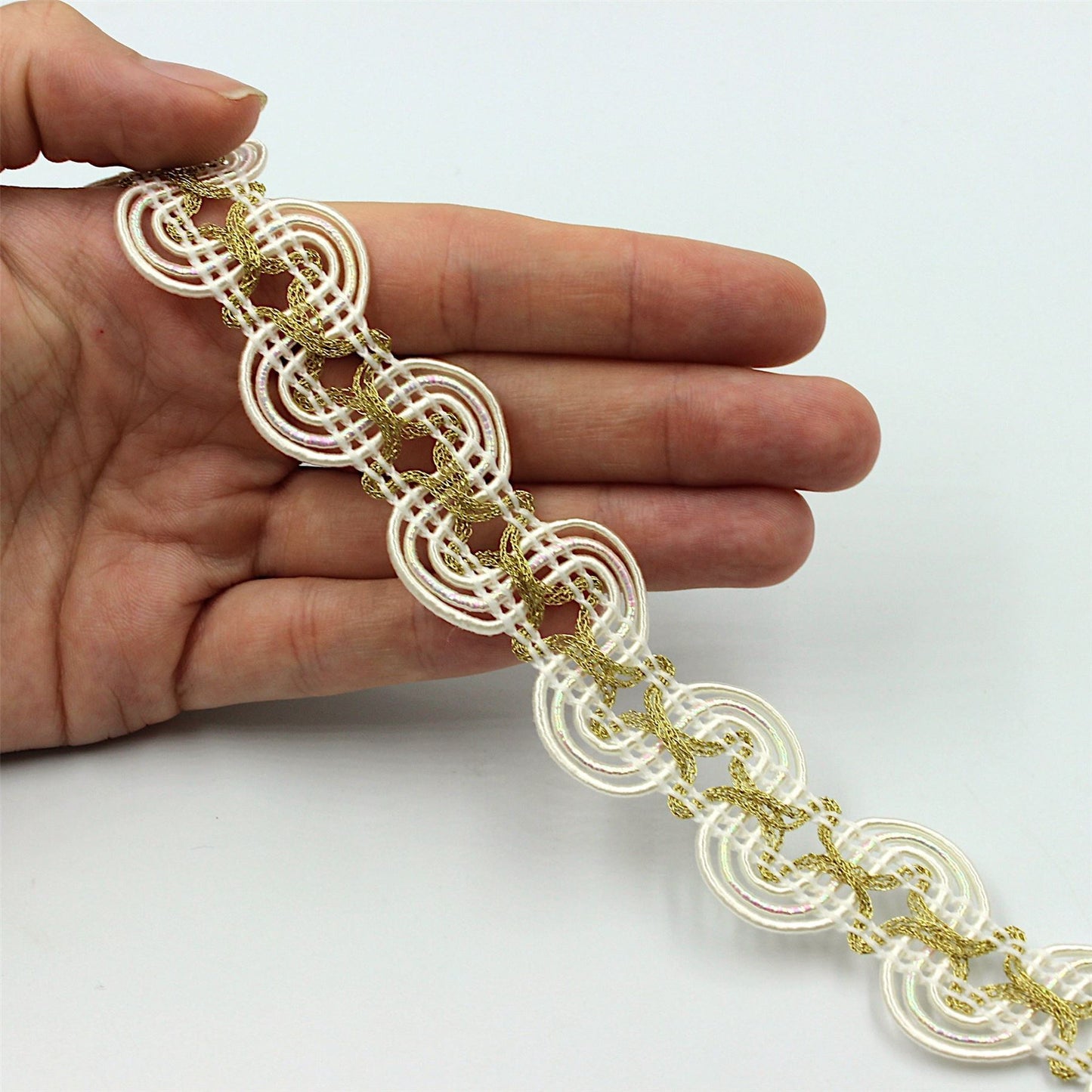 Gimp Snake Braid with Metallic Centre 30mm x 1m - 8880