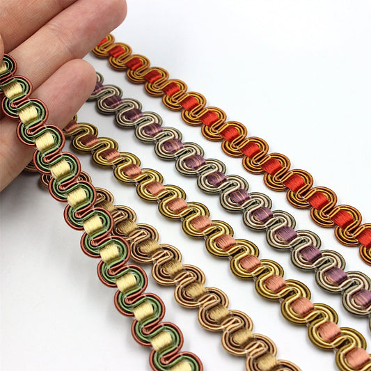 Wove Wiggle Gimp Braid 12mm x1m - 5394