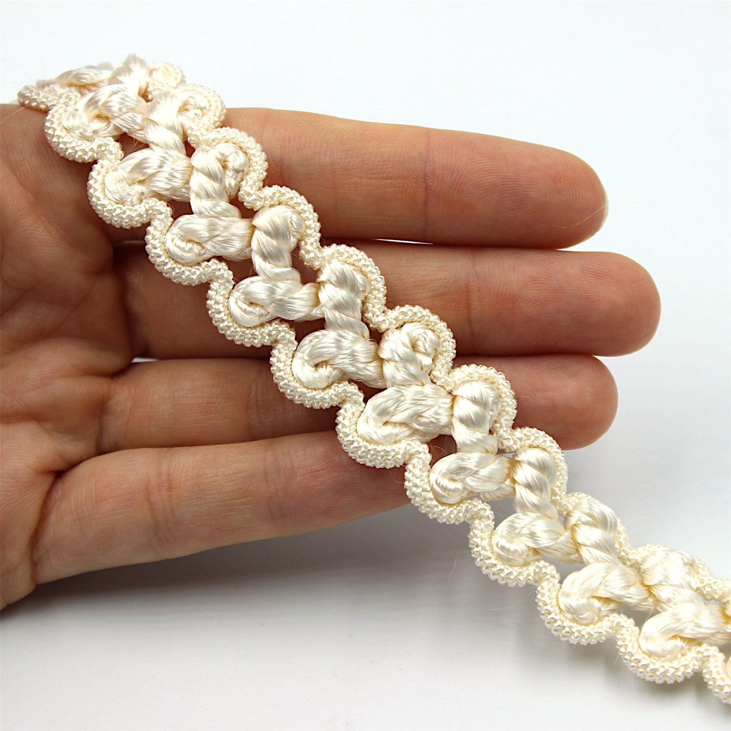Gimp Braid with Shiny Rayon Centre 22mm x 1m - 8434
