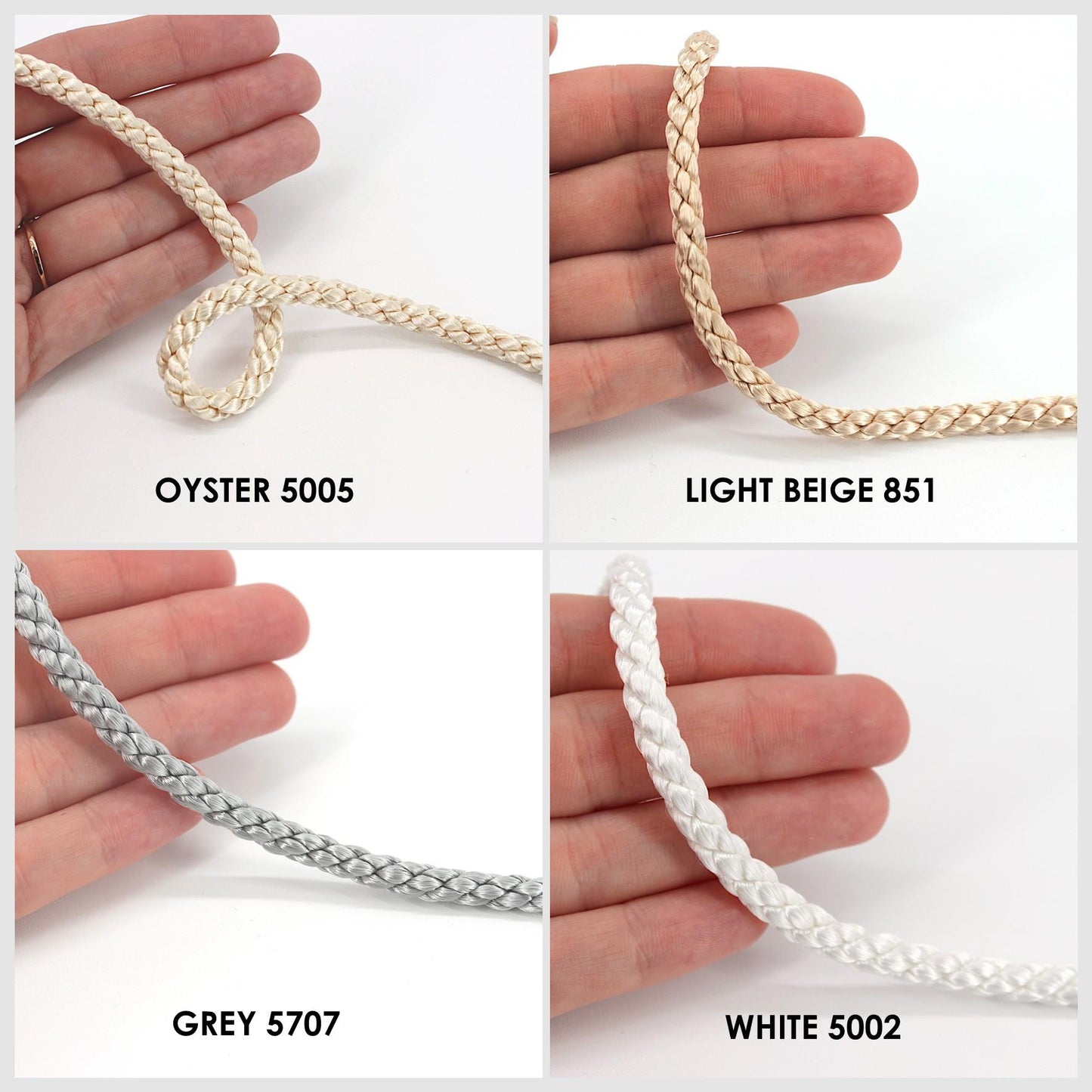Braided Look Viscose Cord x 5m 7410