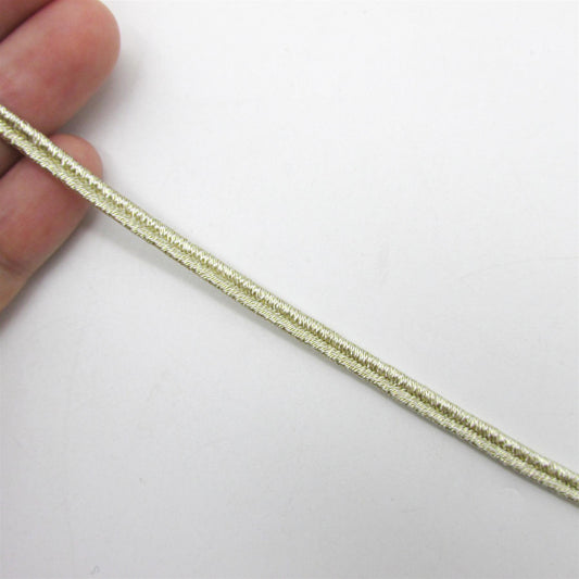 Metallic Russia Braid Platinum 4mm x1m - 6156