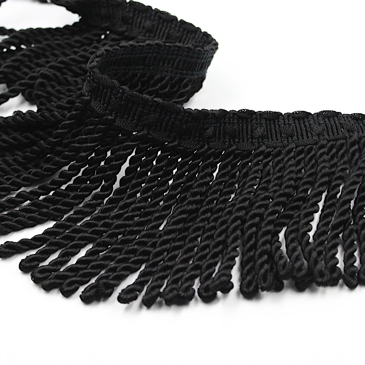 Rayon Bullion Fringe With Decorative Header 12cm x1m - 5504