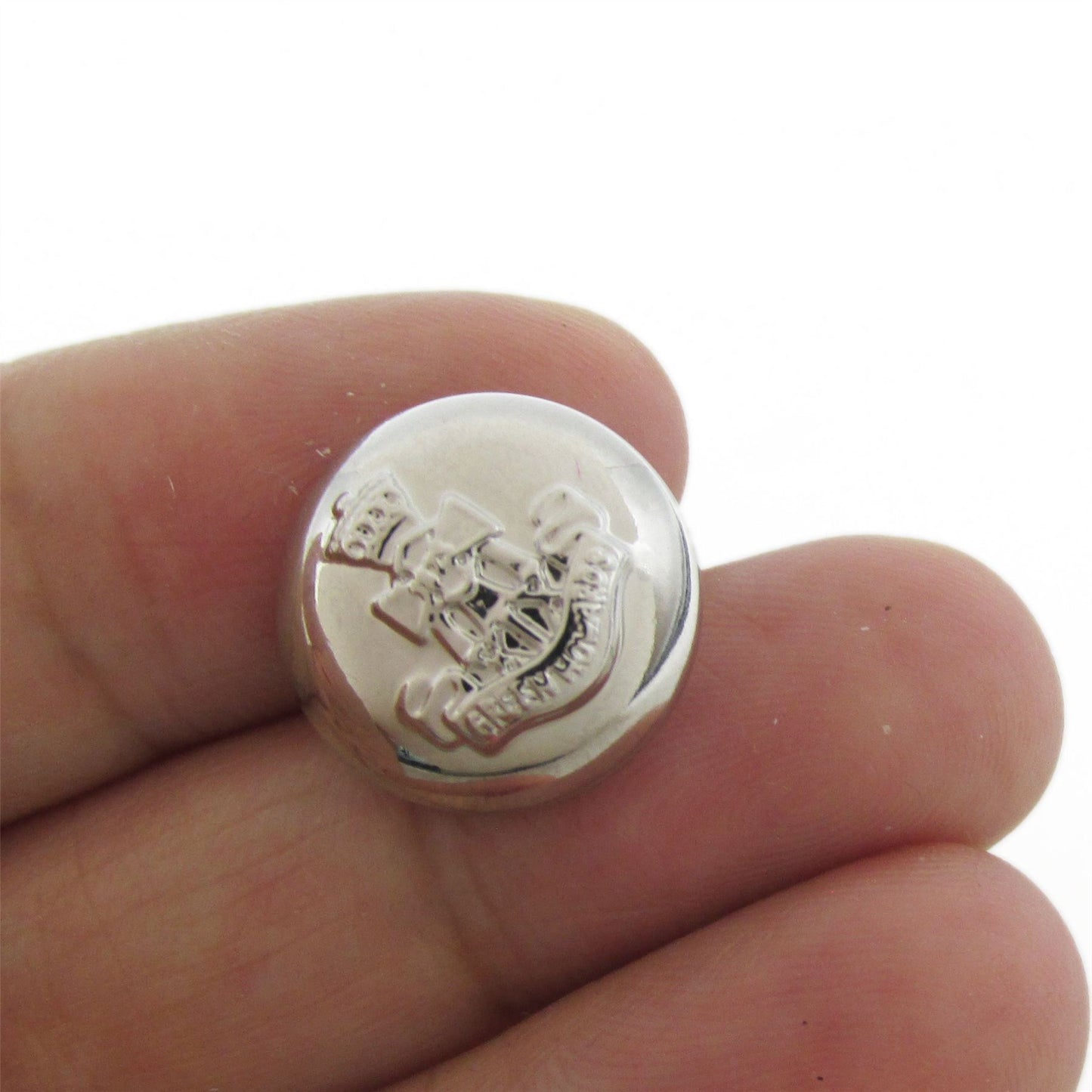 Acrylic Dome Button with Crest - 4391