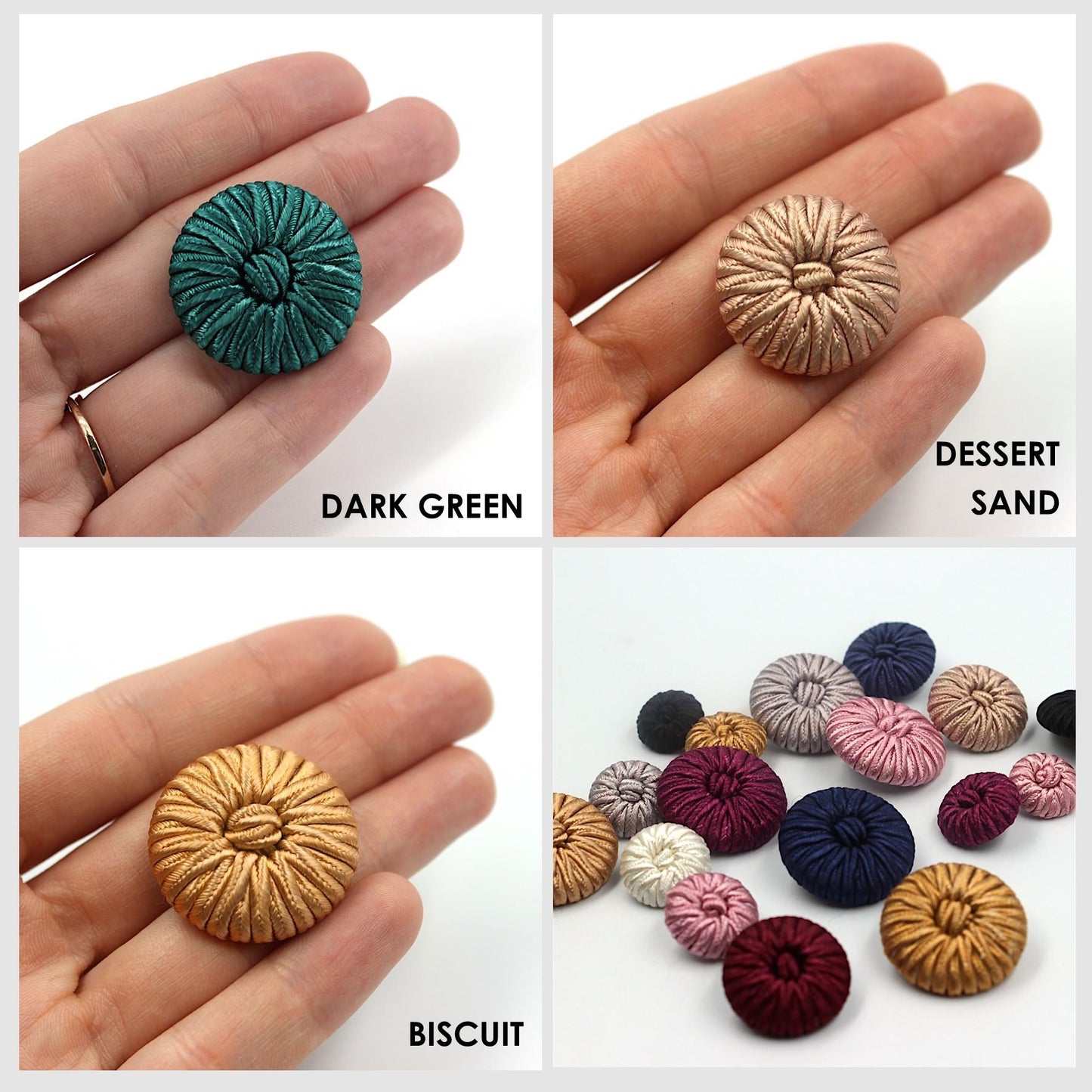 Passementerie Button with Centre Knot - 4455