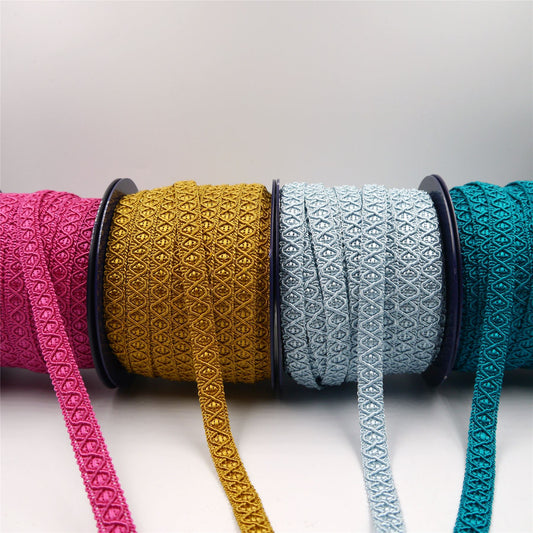Gimp Braid with Criss Cross Design 12mm x 1m - 7980