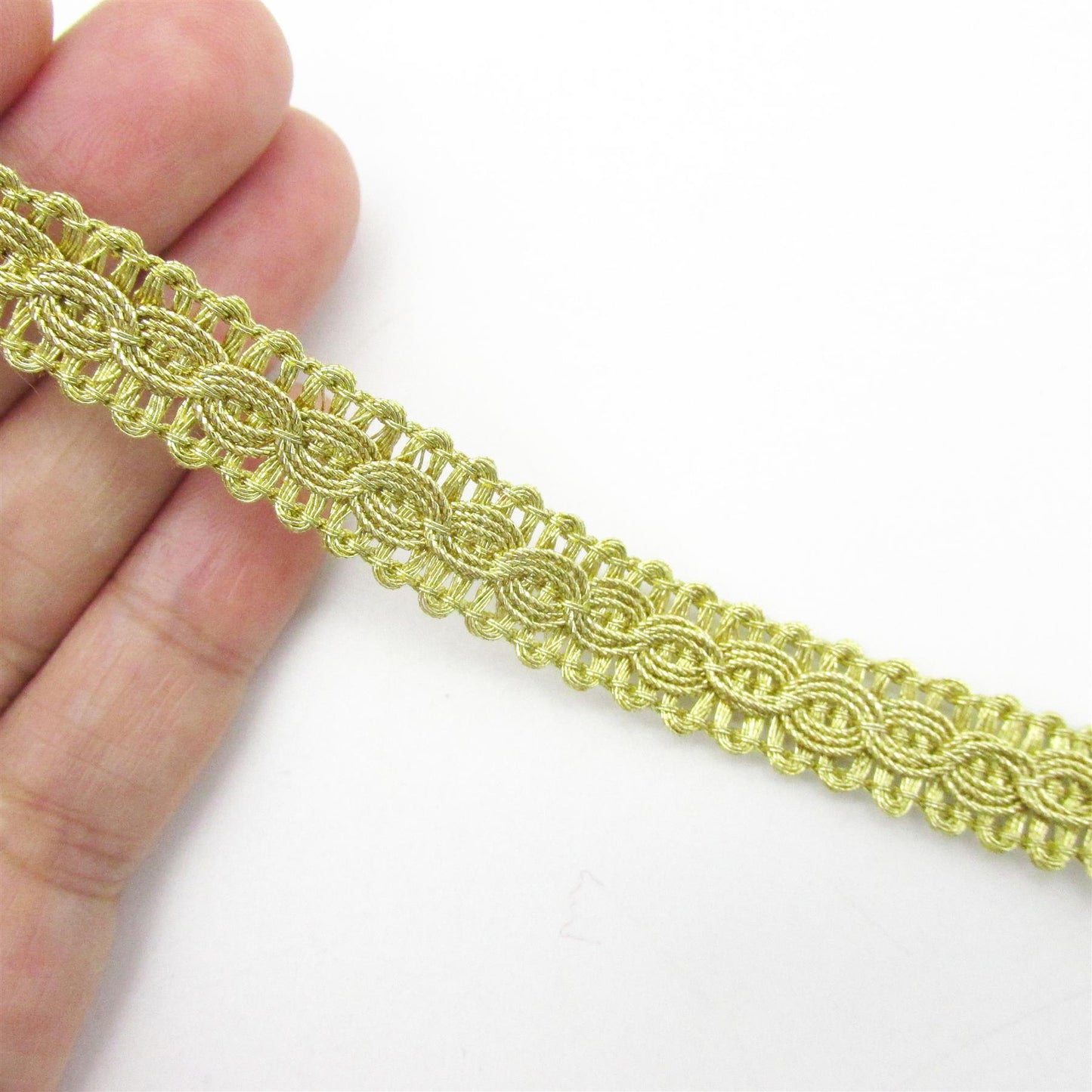 Metallic Braid with Links Design 12mm x 1m - 3345