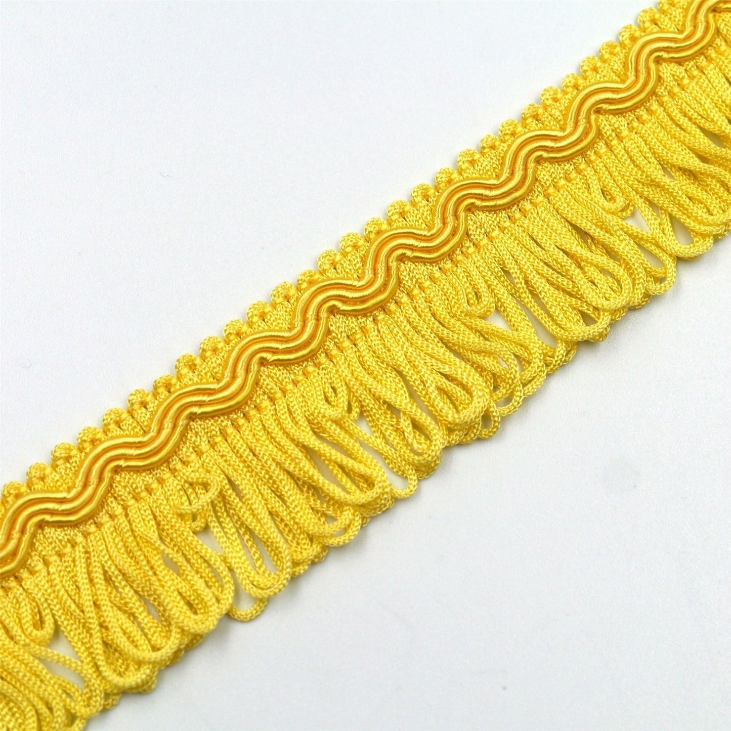 Vintage Gimp Braid With Looped Fringe 32mm x1m - 0865