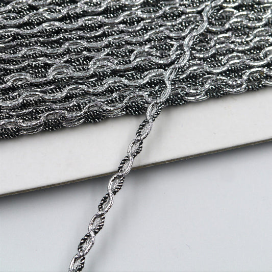 Tiny Metallic Serpentine Braid 3mm 7877