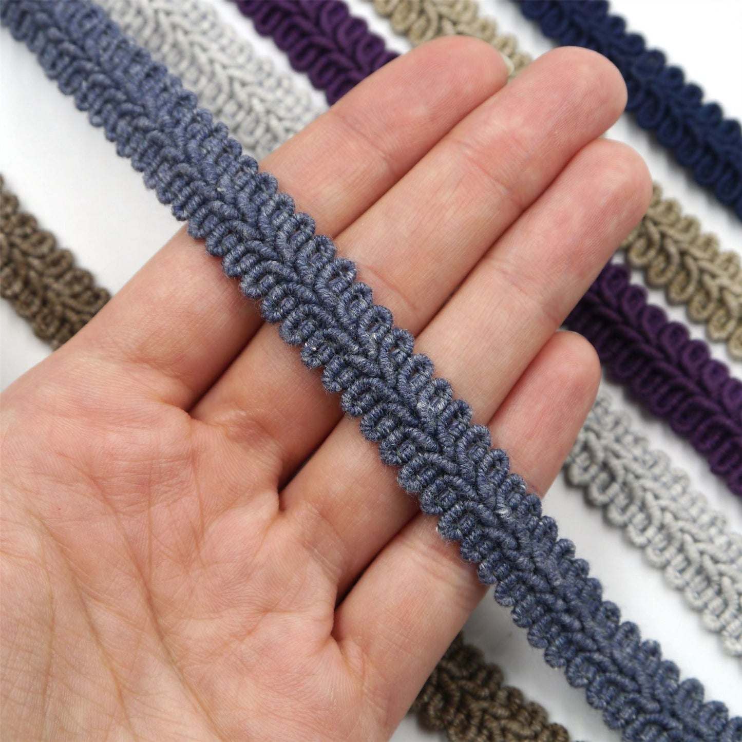 Cotton Mix Feather Braid 14mm x1m - 9843