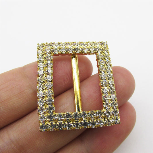 Diamante Buckle 25mm x 30mm - 7195