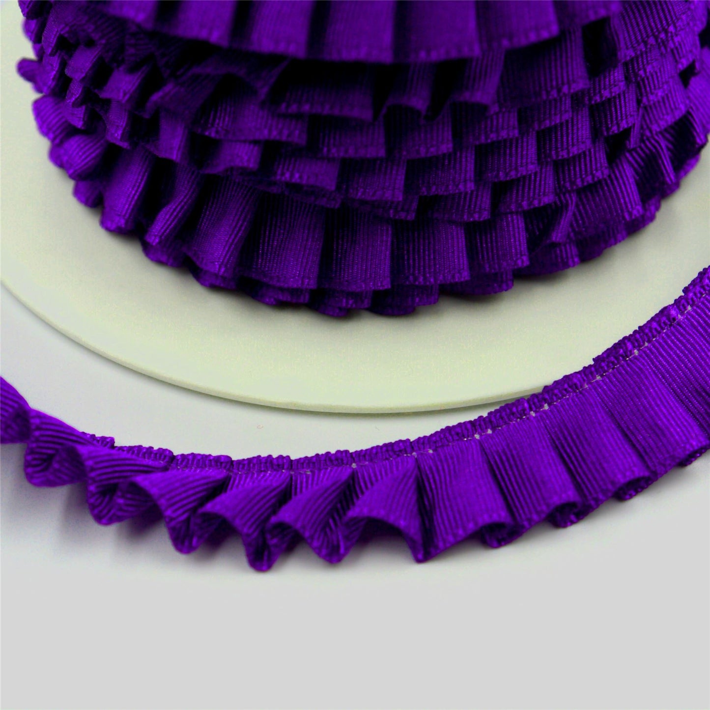 Side-Pleated Taffeta Ribbon 16mm x1m - 7110