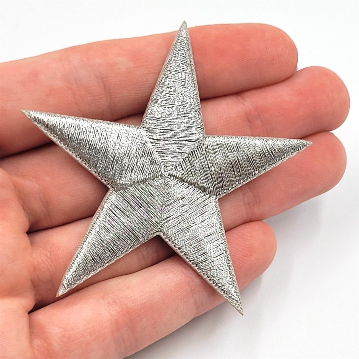 Metallic Iron-On Star Motif - 7680
