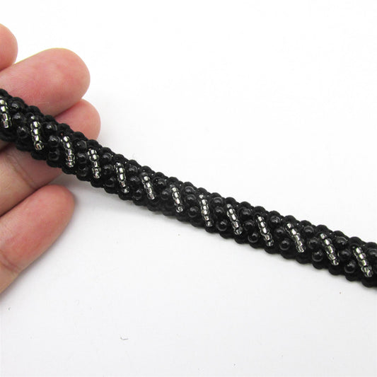 Bead And Faux Pearl Trim 10mm 6356