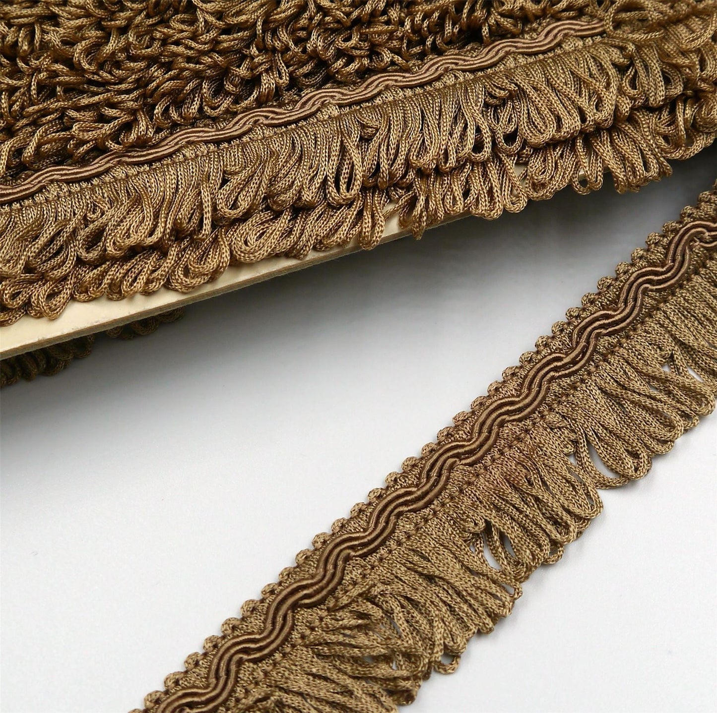 Vintage Gimp Braid With Looped Fringe 32mm x1m - 0865