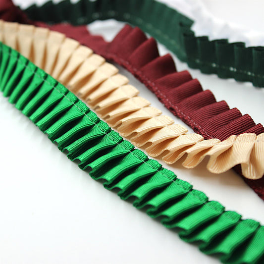 Side-Pleated Taffeta Ribbon 16mm x1m - 7110