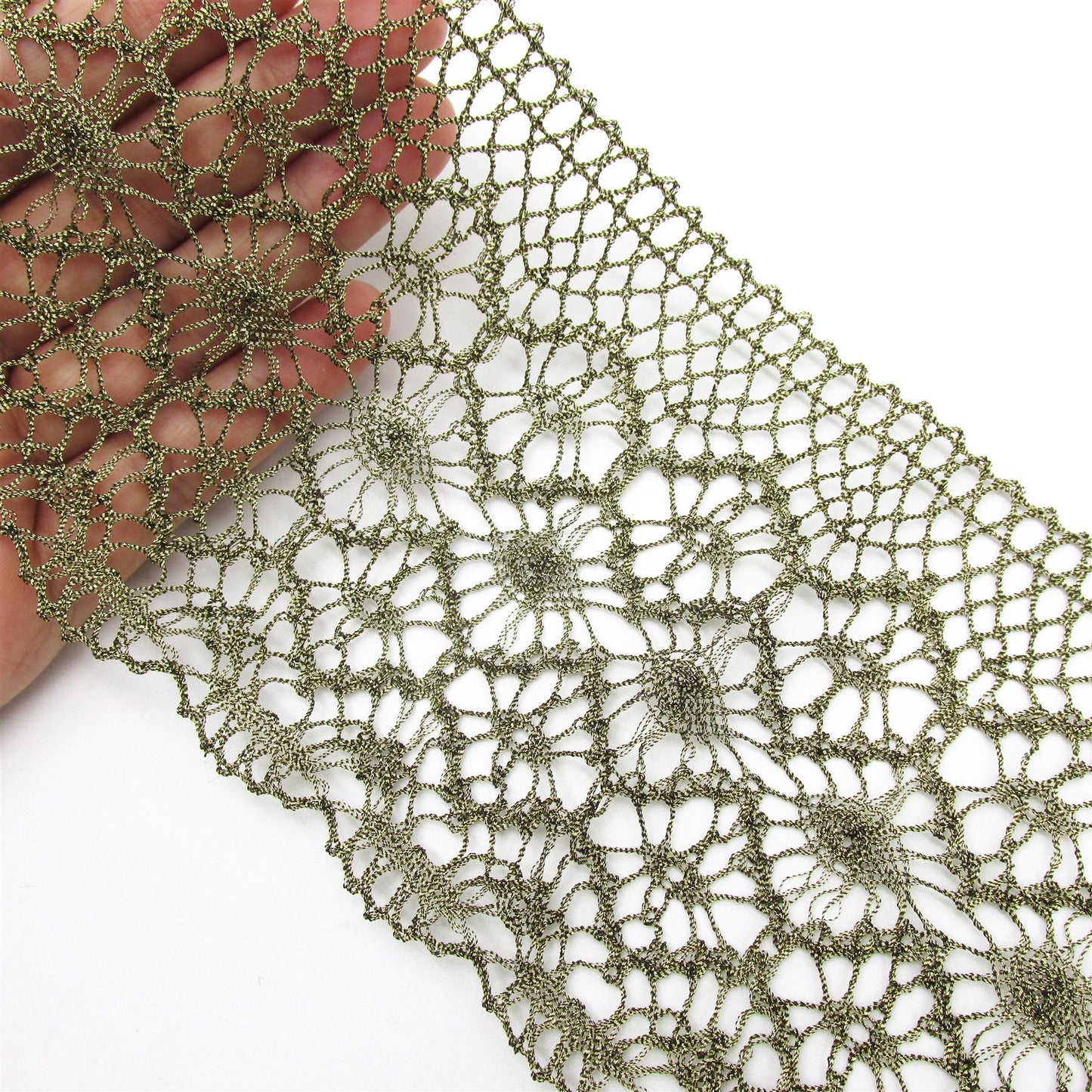 Wide Metallic Lace 10cm x 1m - 9358