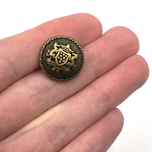 Metal Shield Dome Button - 7508