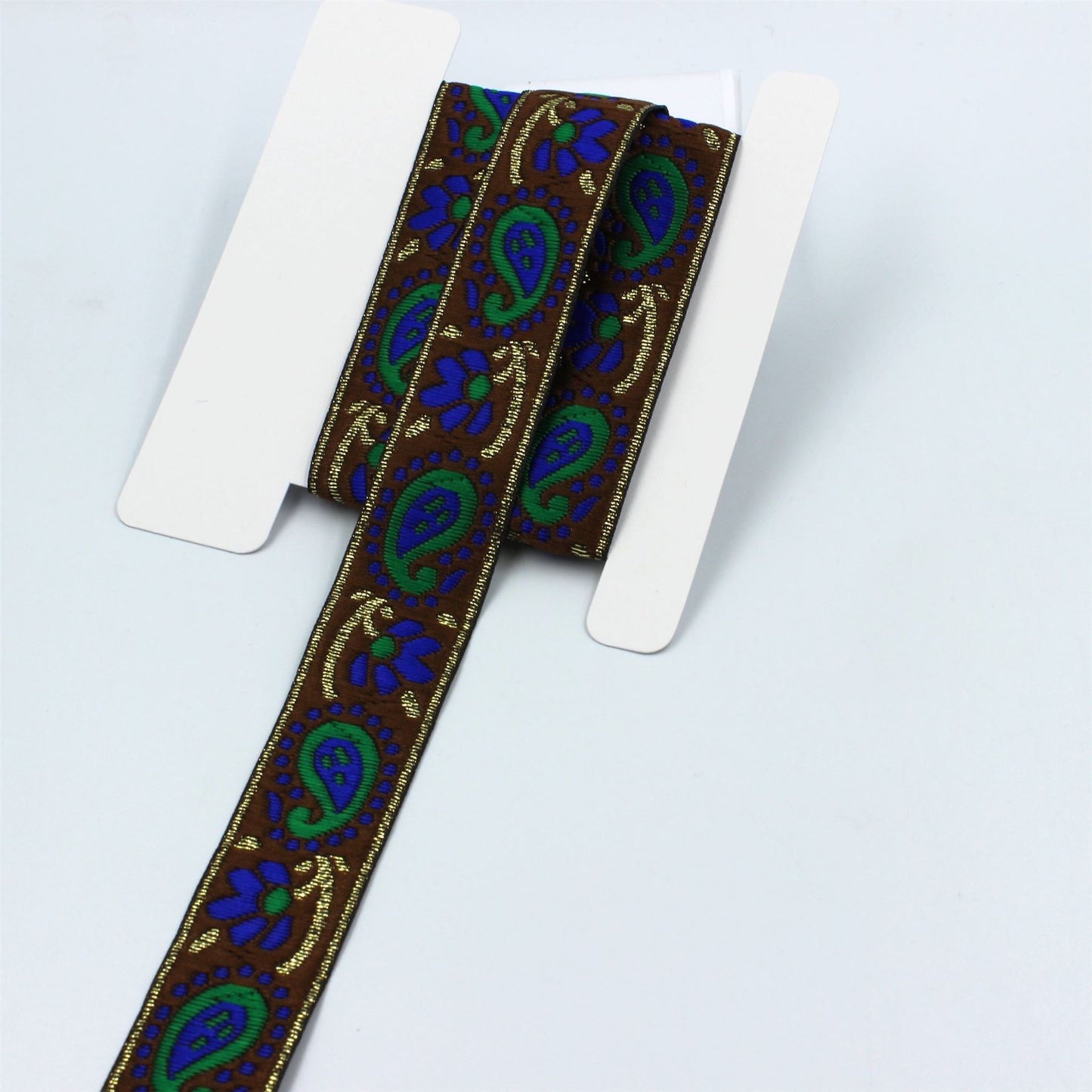 Bright Multi Coloured Paisley Braid 23mm 6551