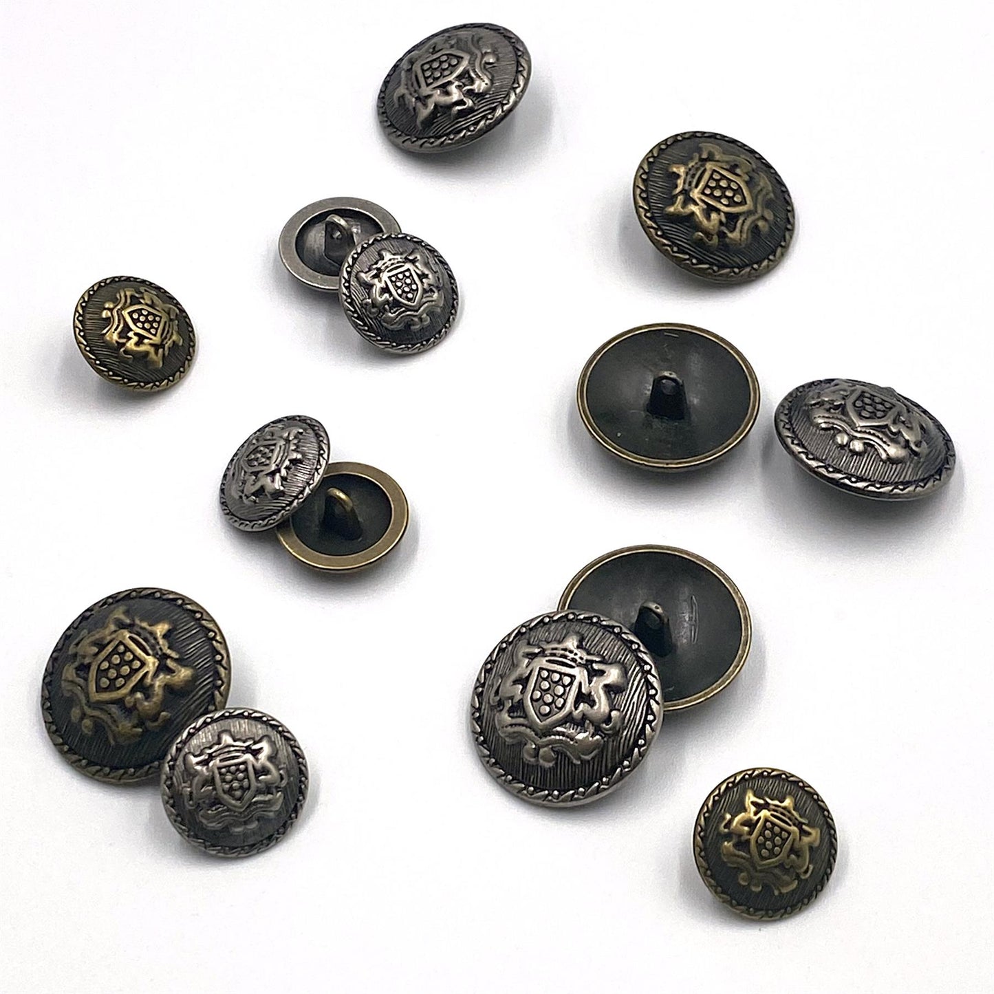 Metal Shield Dome Button - 7508