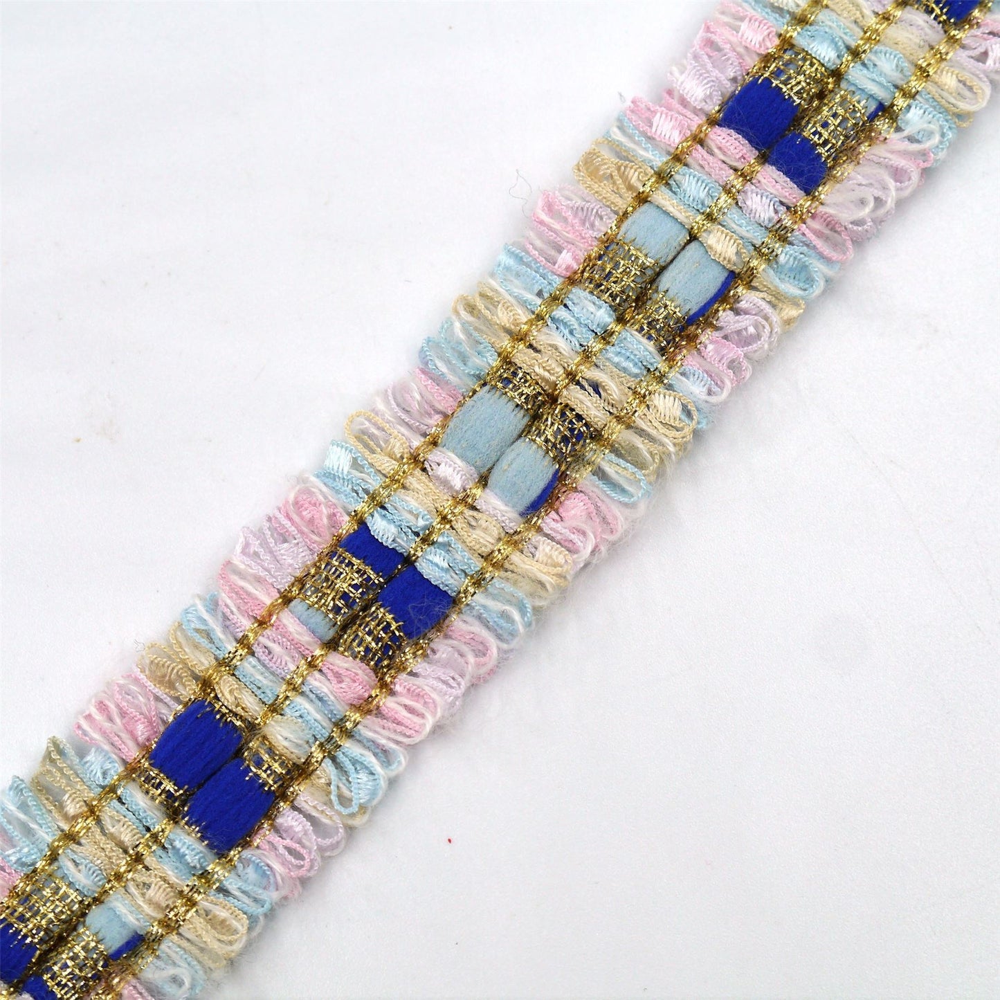 Wool-look Metallic Mix Braid 25mm 6548