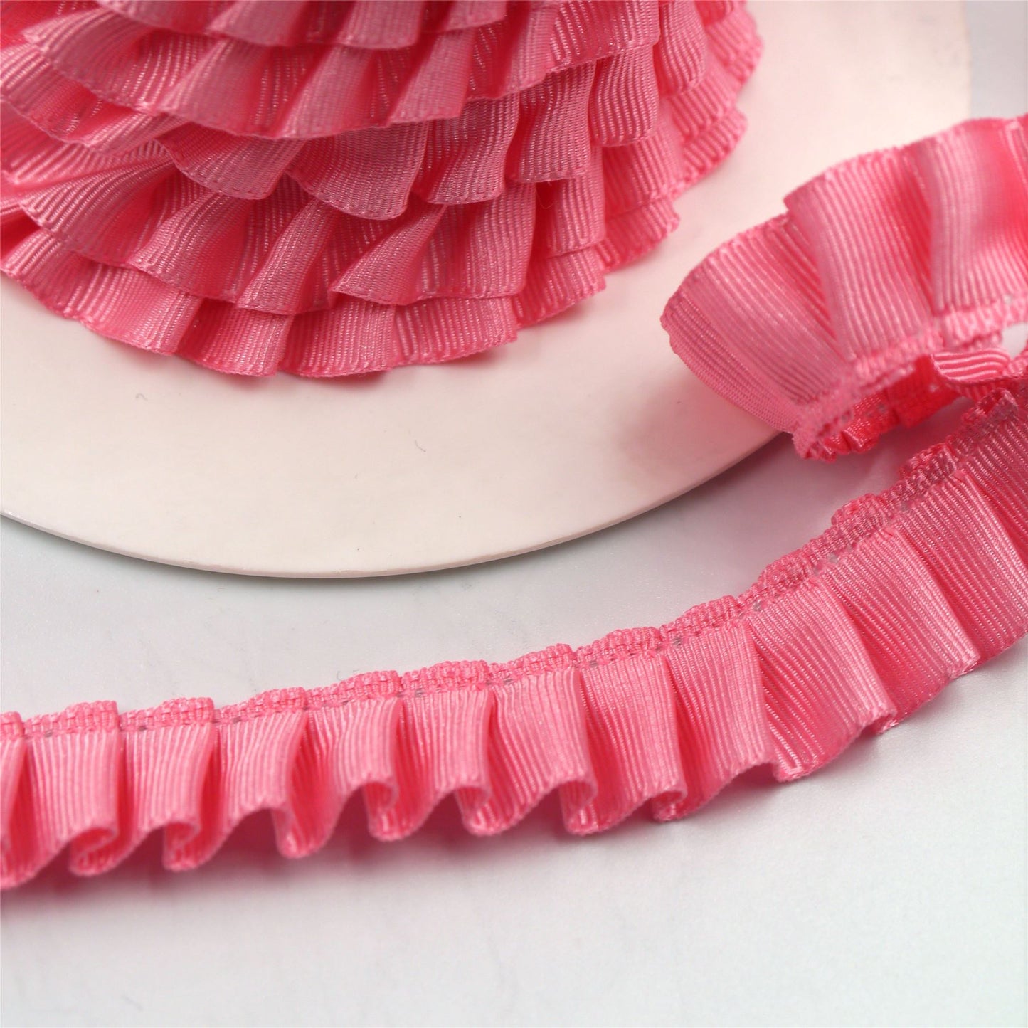 Side-Pleated Taffeta Ribbon 16mm x1m - 7110