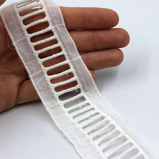 Cotton Ladder Braid 40mm 7001