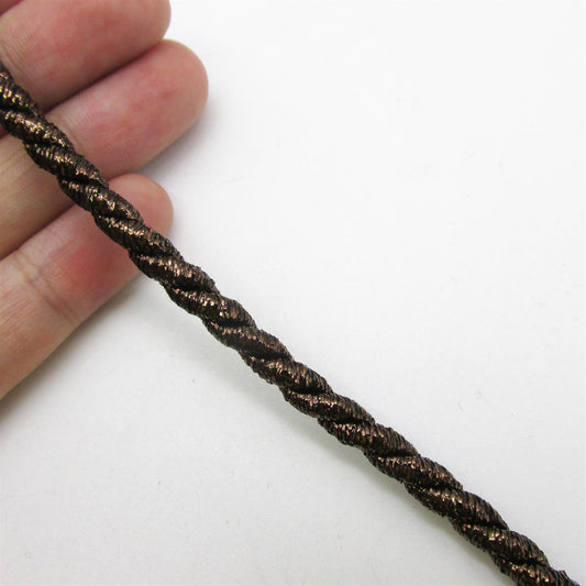 Twisted Dark Metallic Cord 5mm 9598