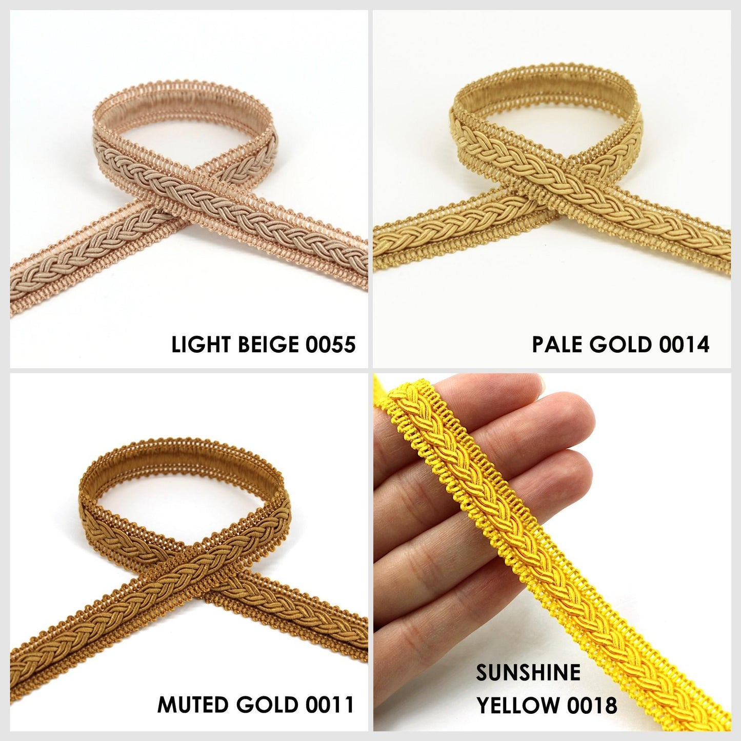 Gimp Braid With Small Plait 12mm 9844
