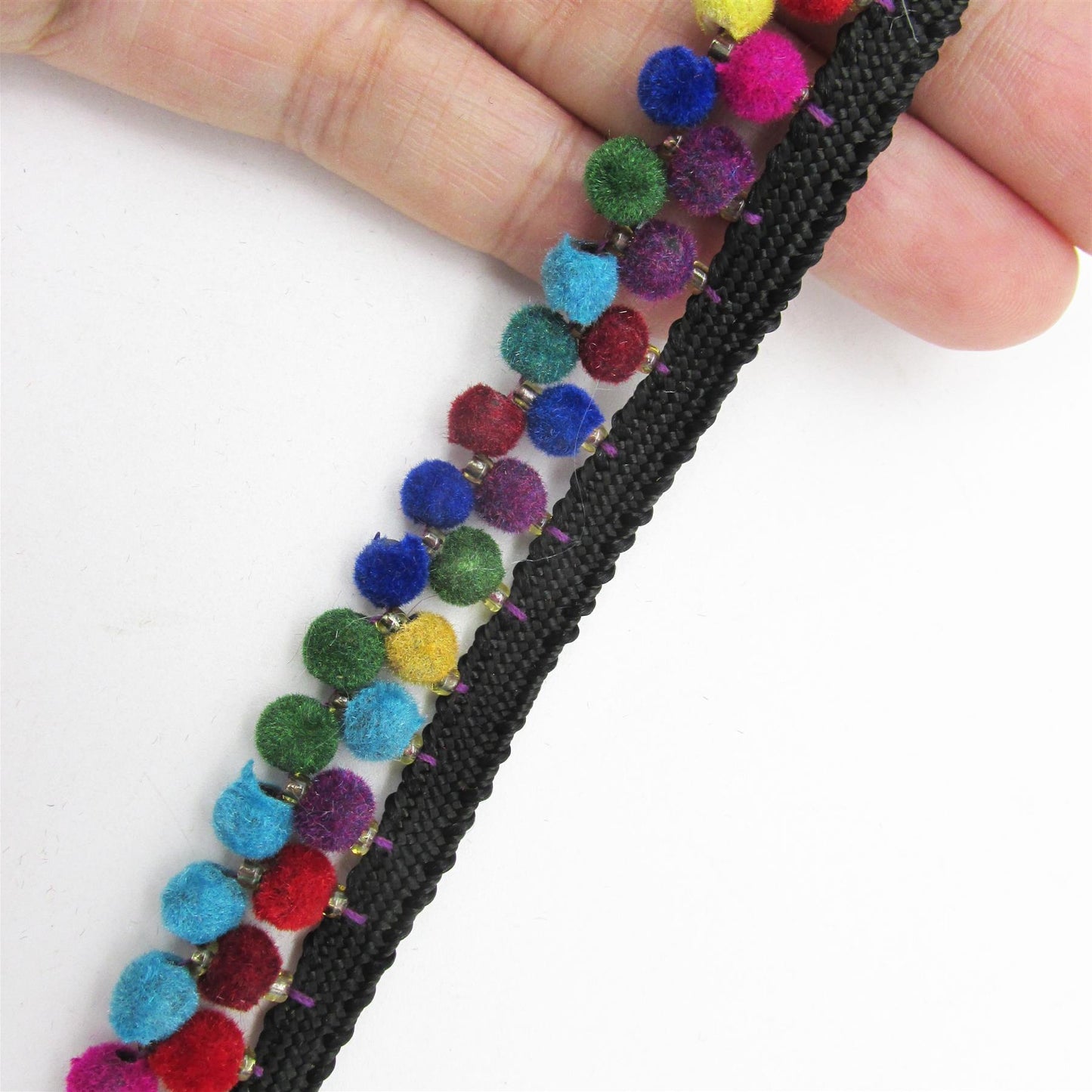 Tiny Pom-Pom Braid Multi 9558