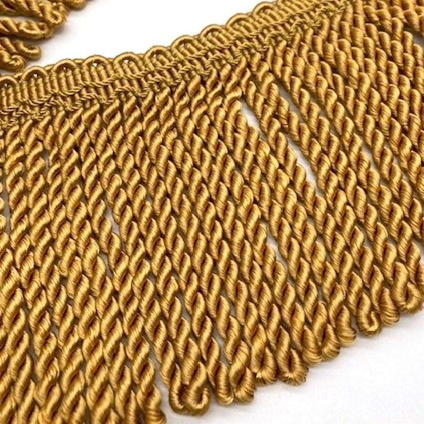 Acetate Bullion Fringe With Ornate Header 11cm x1m - 7097