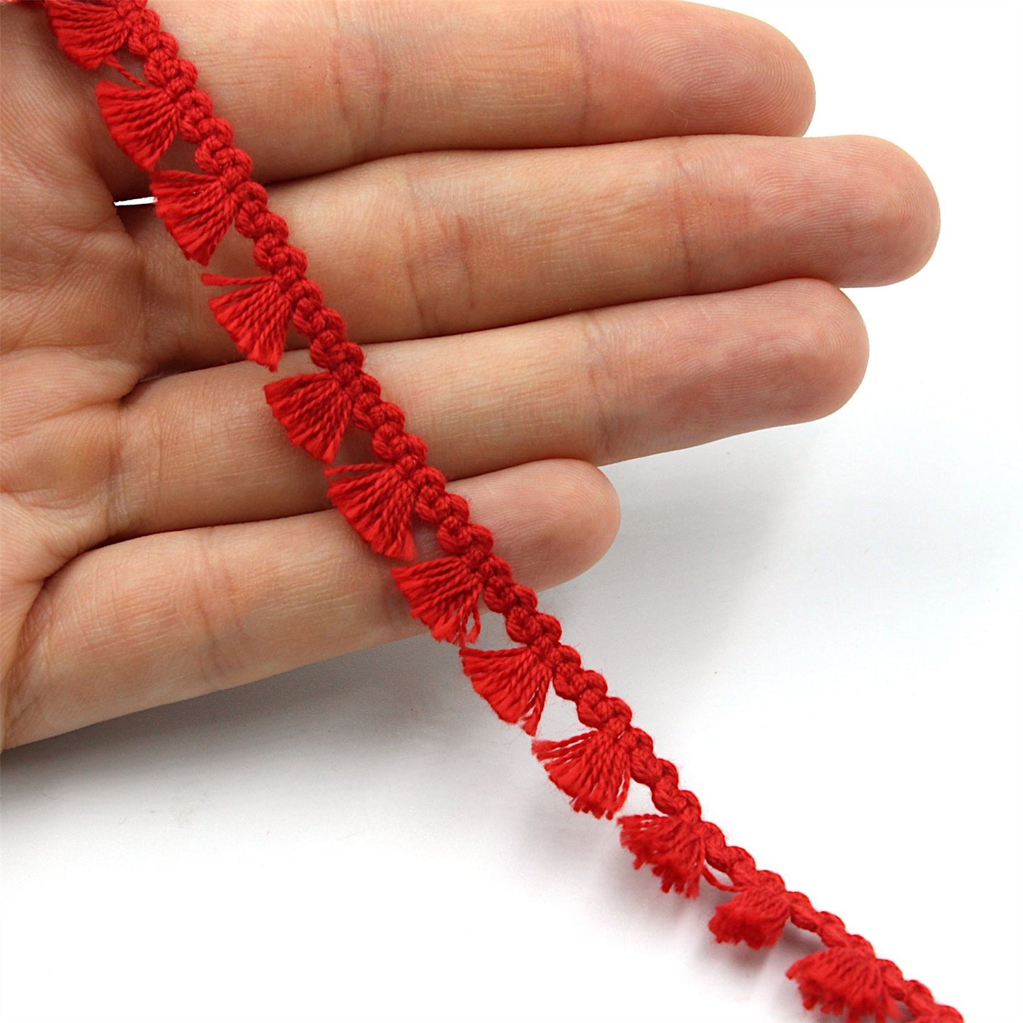 Cotton Tassel Fringe Braid 10mm x1m - 6341
