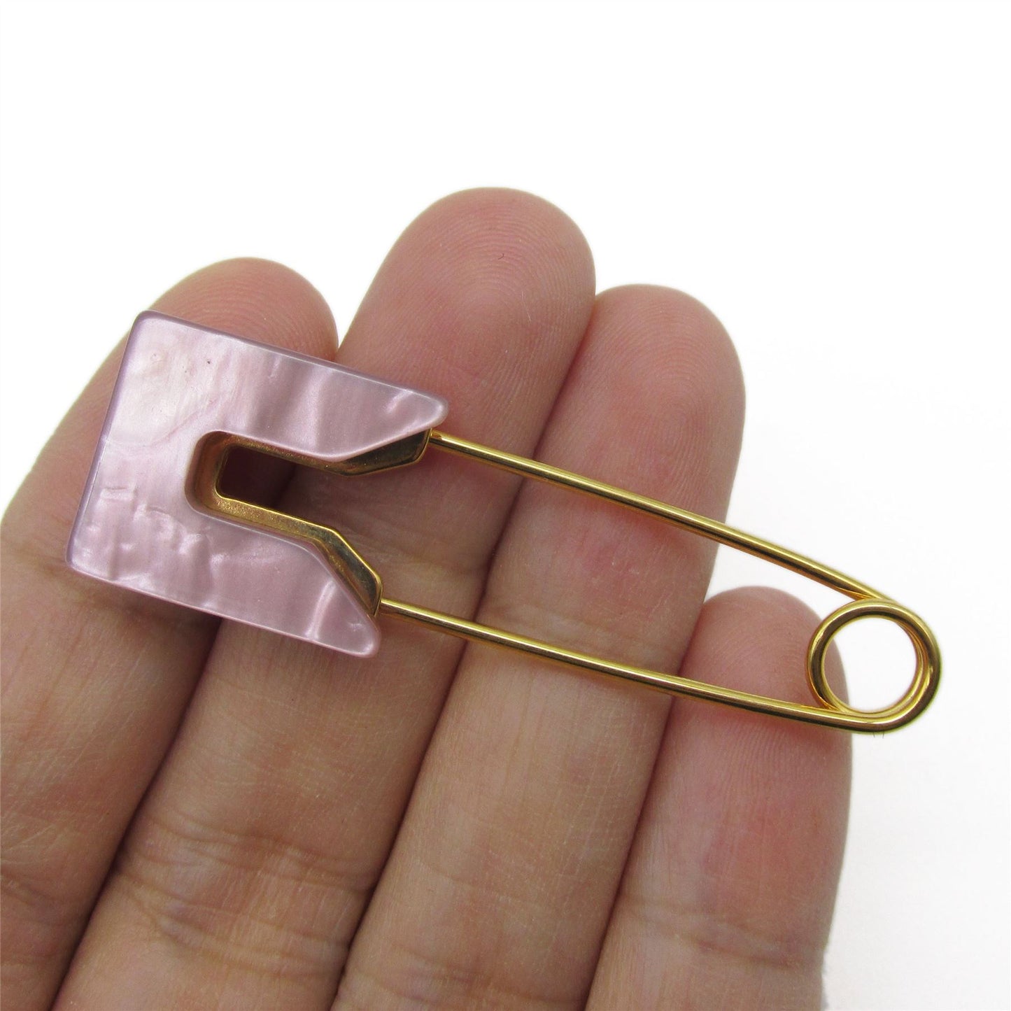 Safety Pin with Pearl End Cap 57mm - 5318