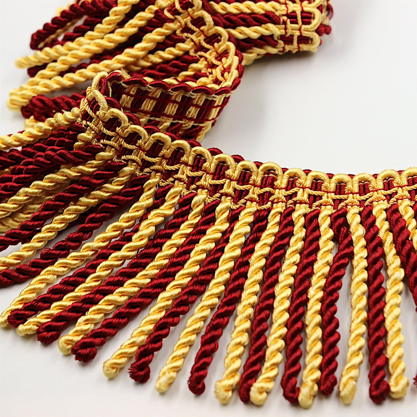 Acetate Bullion Fringe With Ornate Header 11cm x1m - 7097
