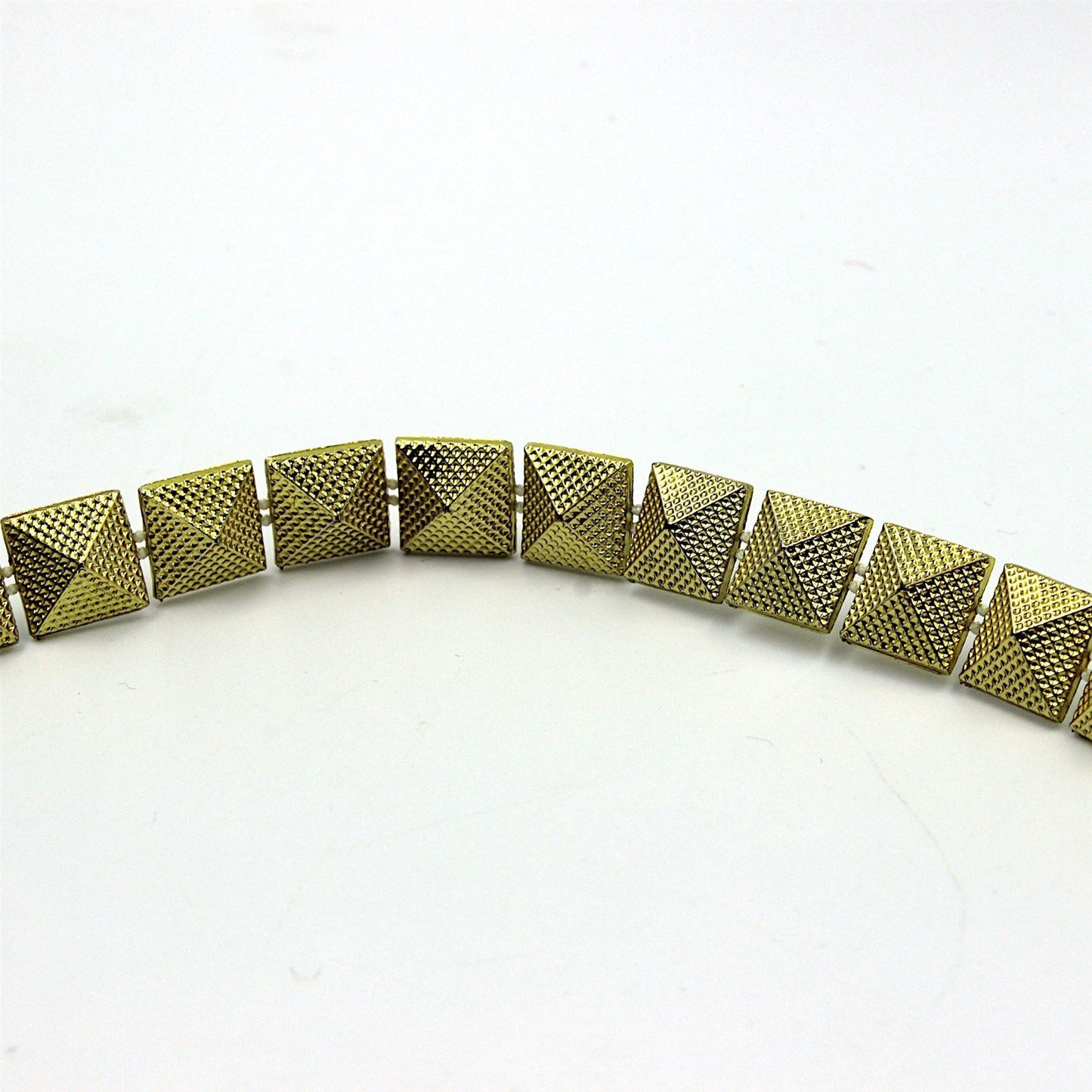 Square Stud Metallic Braid 10mm 9489