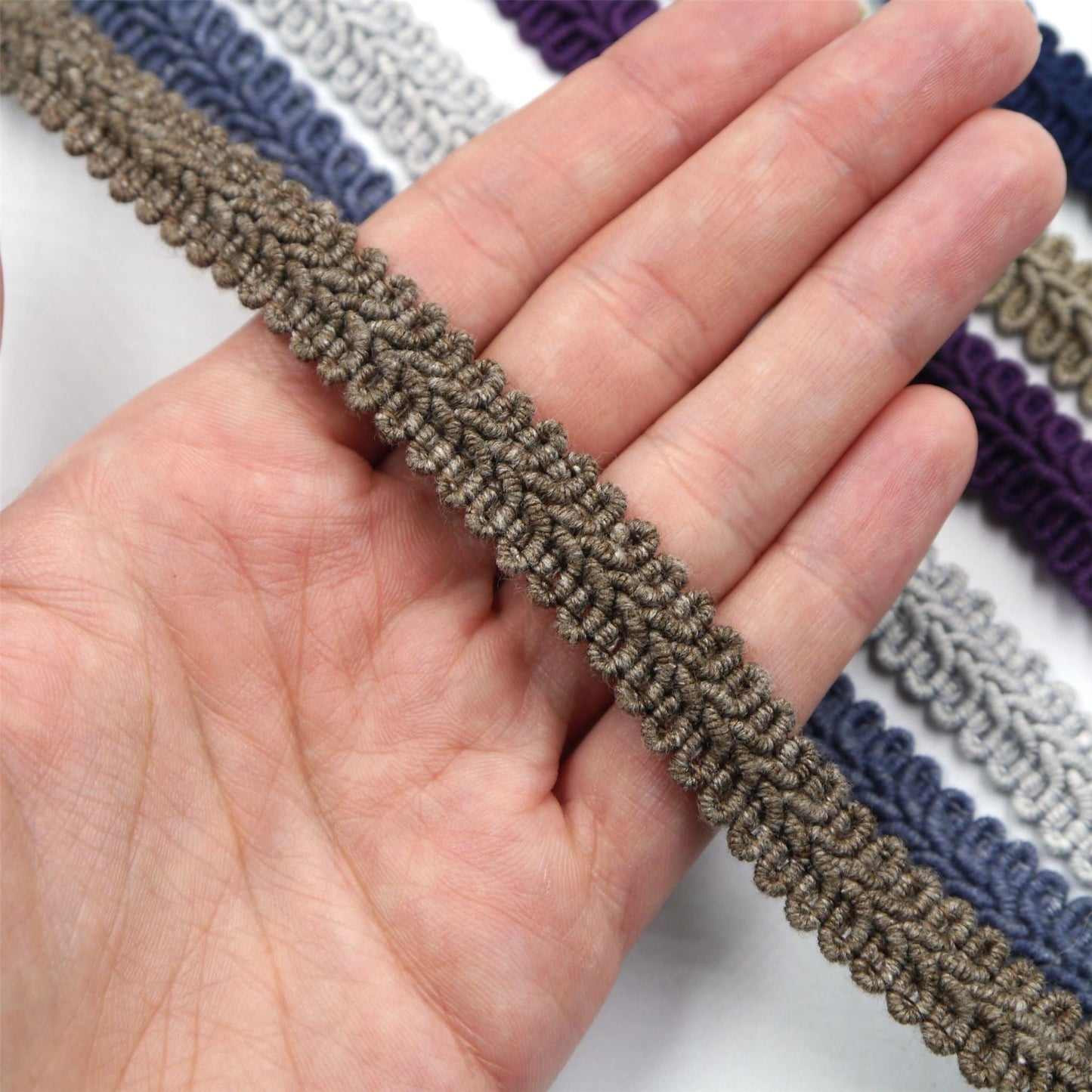 Cotton Mix Feather Braid 14mm x1m - 9843