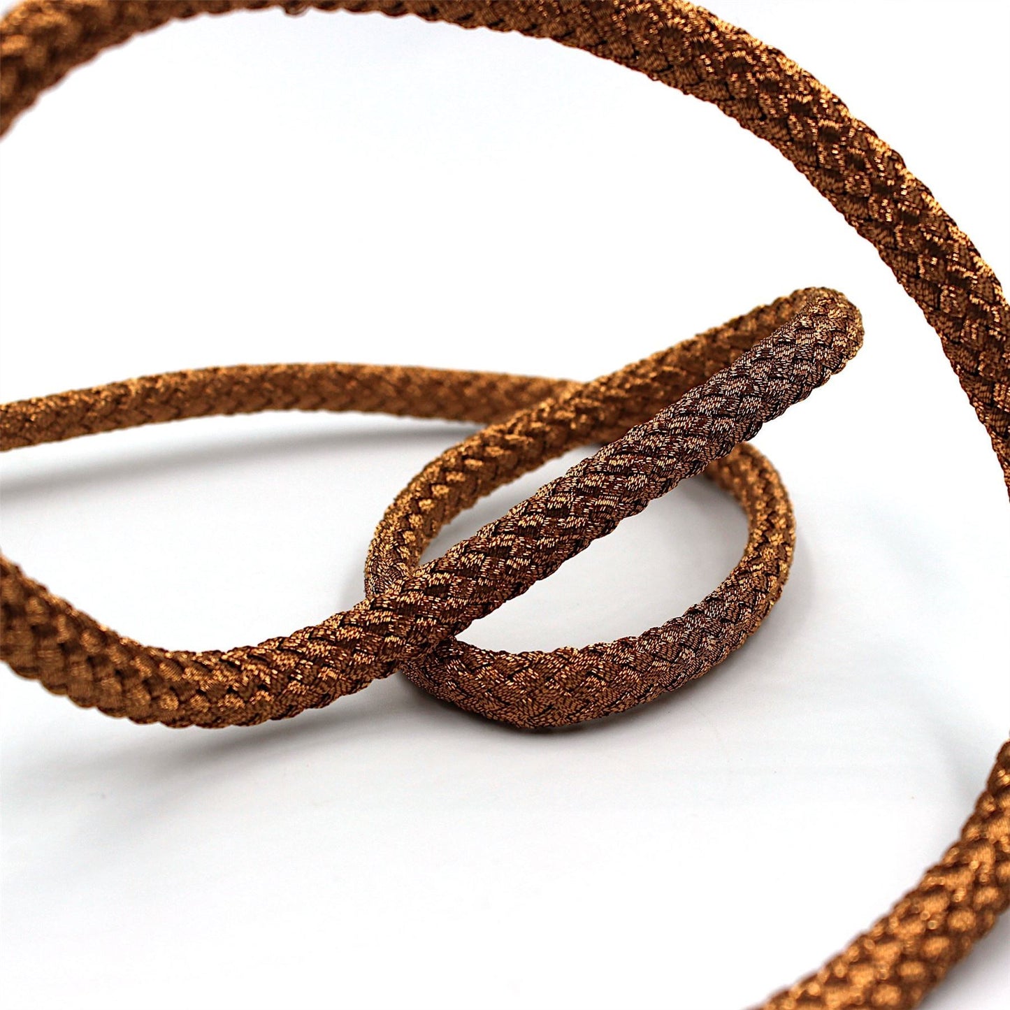Metallic Braided Flattened Cord 8mm 7351