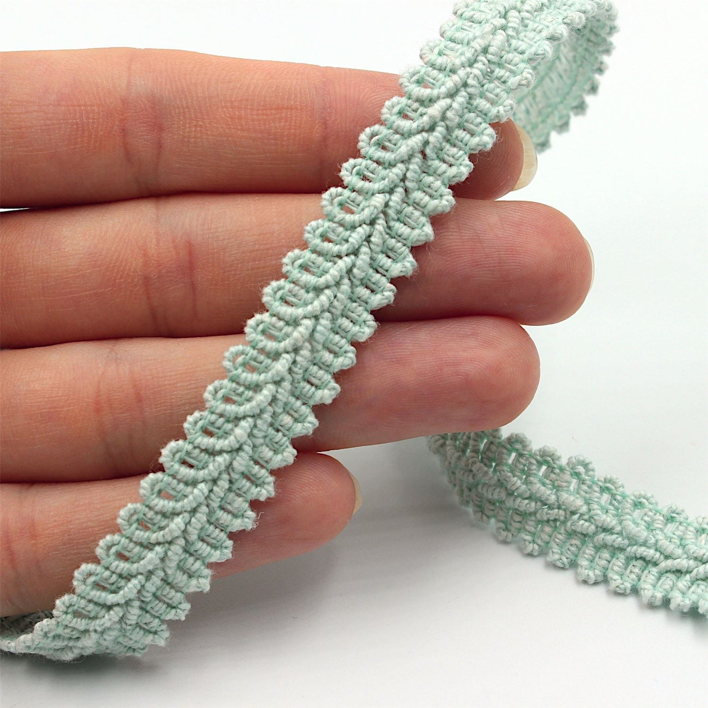 Cotton Mix Feather Braid 14mm x1m - 9843