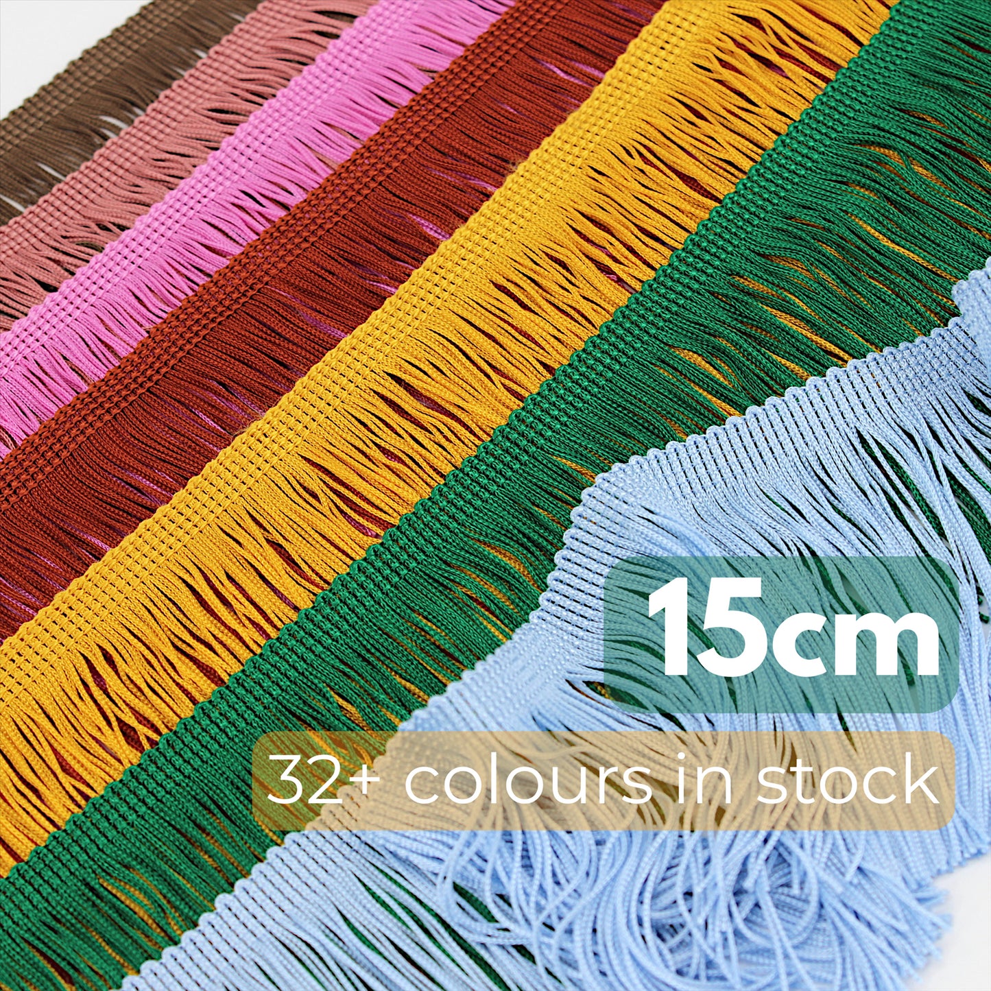 Chainette Cut Fringe - Acetate  9540-15cm