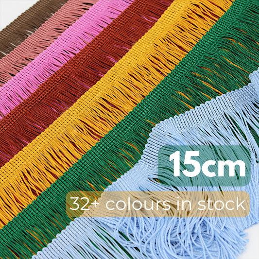 Chainette Cut Fringe - Acetate  9540-15cm