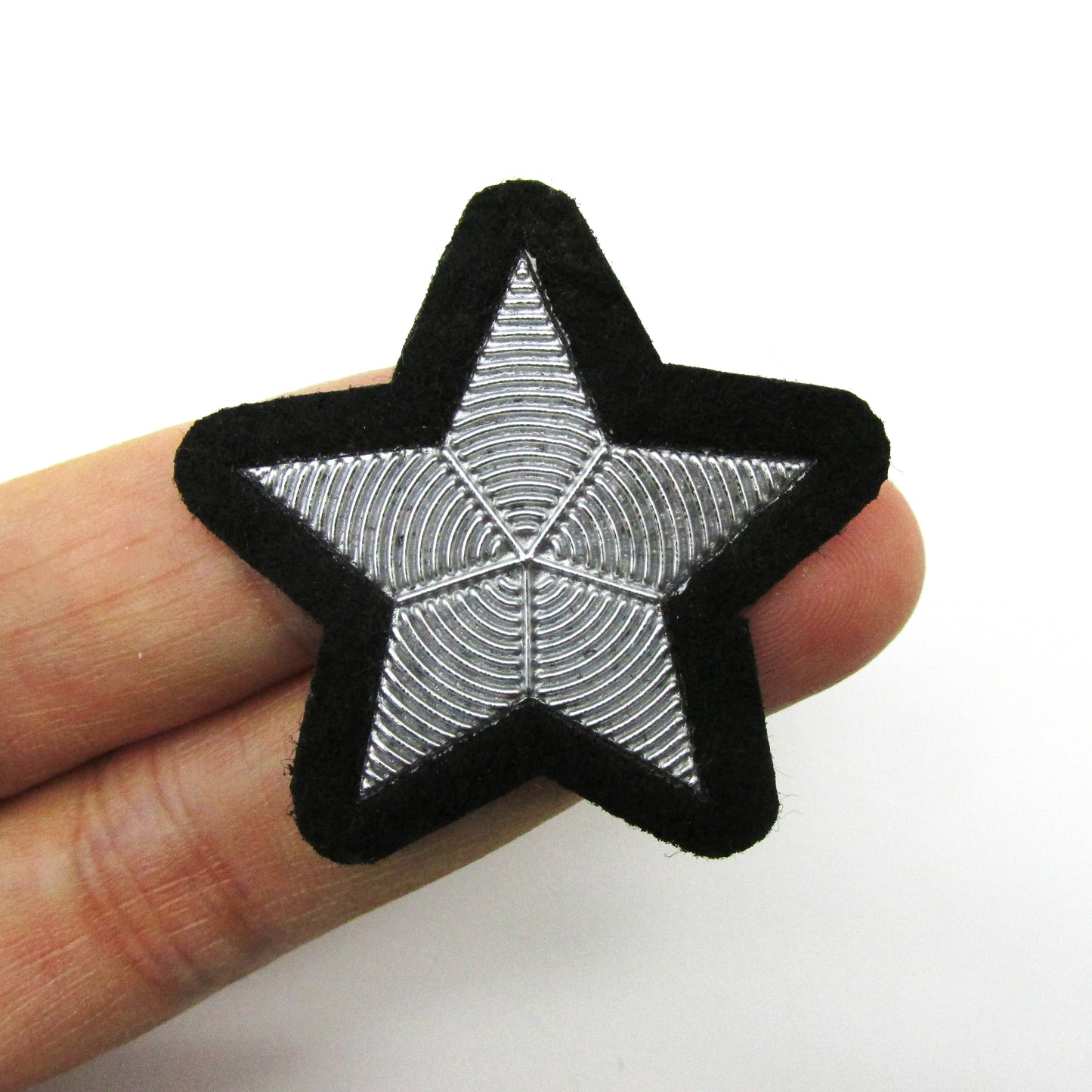 Metallic Iron On Star Motif 4cm 6908