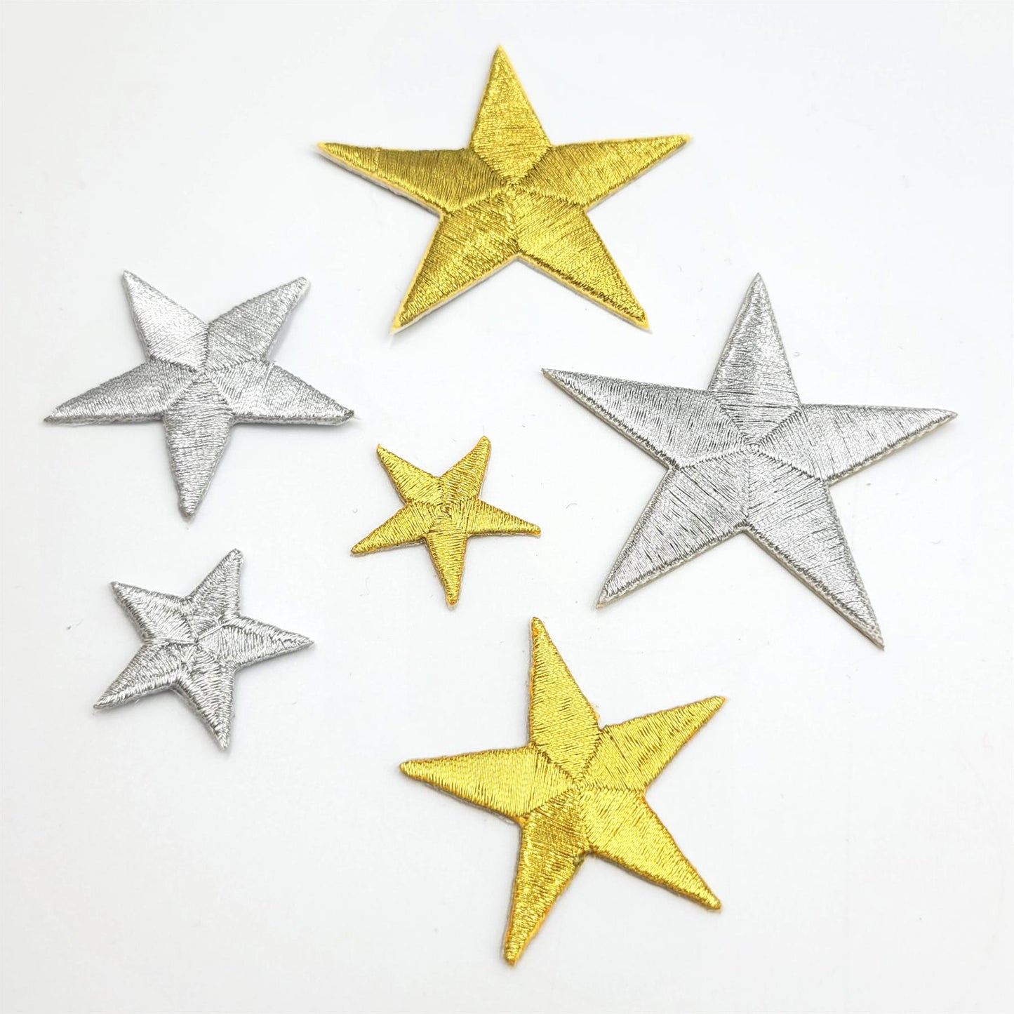 Metallic Iron-On Star Motif - 7680